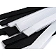 Bandă arici, complet (puf + scai), 2 cm - Mix alb-negru (25 Perechi)