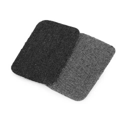 Petice termoadezive jeans, 7,6x4,9 cm - Negru (1 Sac)