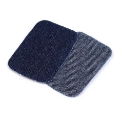 Petice termoadezive jeans, 7,6x4,9 cm - Albastru întunecat (1 Sac)