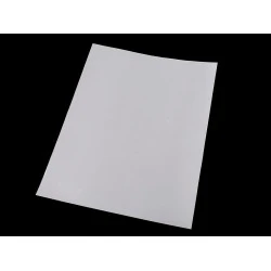 Folie transfer aplicații hotfix, 30x24cm - Alb (1 Bucată)