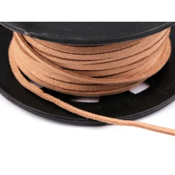 Șnur imitație piele, 3 mm - Maro deschis (30 Metri)