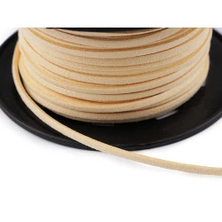 Șnur imitație piele, 3 mm - Crem deschis (30 Metri)