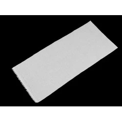 Petice textile termoadezive 17x36 cm - Alb (1 Bucată)
