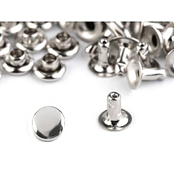 Capse cap rotund (nituri), ø5 mm - Nichel (100 Perechi)