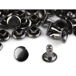 Capse cap rotund (nituri), ø5 mm - Nichel negru (100 Perechi)