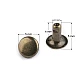 Capse cap rotund (nituri), ø5 mm - Alamă antică (100 Perechi)
