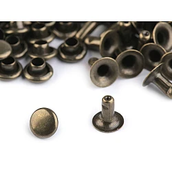 Capse cap rotund (nituri), ø5 mm - Alamă antică (100 Perechi)