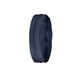Fermoar spiralat metraj, cursor asic no 3 - Albastru închis (25 Metri)