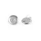 Bază broșă cu platou, ø19 mm - Platinum (1000 Bucăți)