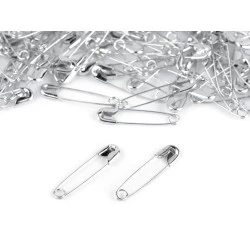 Ace de siguranță, lungime 20 mm - Argintiu (100 Bucăți)