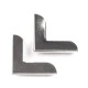 Colțuri metalice, 19x19 mm - Nichel (100 Bucăți)