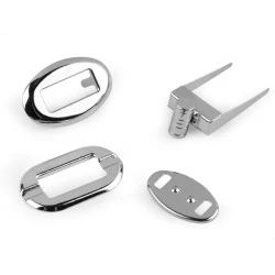 Închizătoare poșetă, 20x32 mm - Nichel (1 Set)