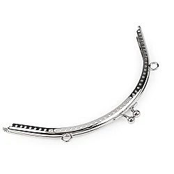 Ramă poșetă, 18,5x14 cm - Nichel (1 Bucată)