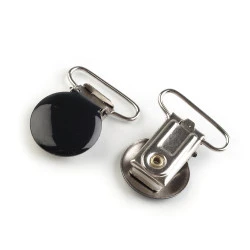 Clips pentru bretele, lățime 25 mm - Negru (2 Bucăți)