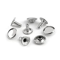 Capse cap rotund (nituri), ø10 mm - Nichel (100 Perechi)
