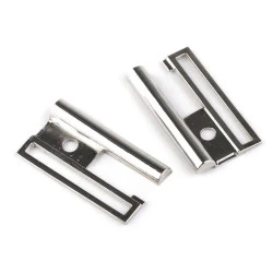 Cataramă decorativă, lățime 50 mm - Nichel (1 Pereche)