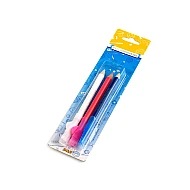 Creioane cu cretă și perie, 3 buc./set - Mix culori (1 Blister)