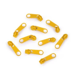 Cursor fermoar spiralat pol, no 3 - Galben (10 Bucăți)