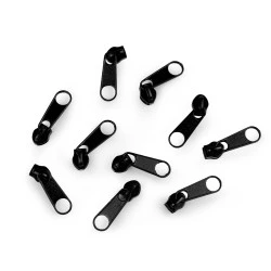 Cursor fermoar spiralat pol, no 3 - Negru (10 Bucăți)