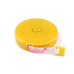 Ruletă croitorie, lungime 150 cm - Galben (1 Bucată)