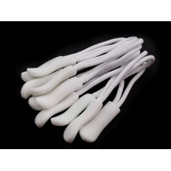 Trăgător fermoar - Alb (10 Bucăți)