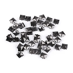 Ţinte metalice inox, model piramidă, 12x12 mm - Nichel negru (50 Bucăți)