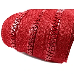 Fermoar injectat metraj no 8 - Alb (1 Metru)