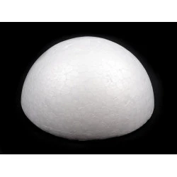 Semisferă polistiren, ø9,5 cm - Alb (10 Bucăți)