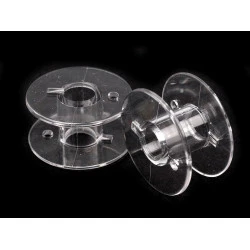 Bobine din plastic pentru masină de cusut lucznik - Transparent (10 Bucăți)
