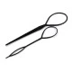 Accesoriu păr / coafură, 2 buc/set - Negru (1 Set)