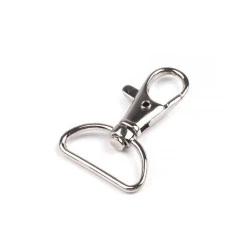 Carabină metalică pivotantă, orificiu 25 mm - Nichel (20 Bucăți)