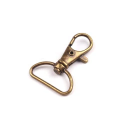 Carabină metalică pivotantă, orificiu 25 mm - Alamă antică (20 Bucăți)