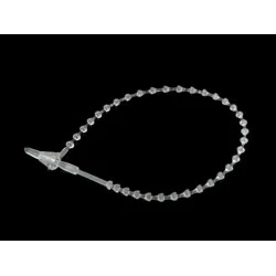 Agățători din plastic pentru etichete - Transparent (1 Sac)