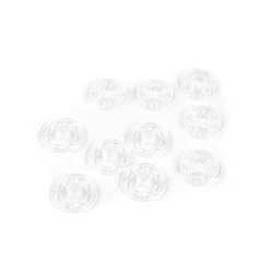 Capse de cusut din plastic, ø25 mm - Transparent (30 Perechi)