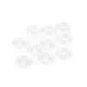 Capse de cusut din plastic, ø25 mm - Alb (500 Perechi)