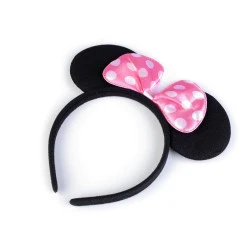 Cordeluță cu urechi minnie - Roz deschis (1 Bucată)