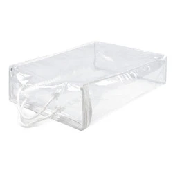 Husă cu fermoar pentru depozitare textile - Transparent (1 Bucată)