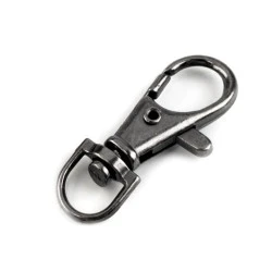 Carabină metalică pivotantă, orificiu 10 mm - Nichel negru (20 Bucăți)