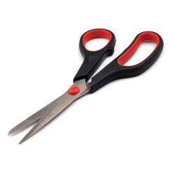 Foarfecă universală, mâner ergonomic, lungime 20 cm - Roșu (1 Bucată)