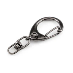 Carabină metalică pivotantă 18x40 mm - Nichel negru (10 Bucăți)