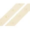 Bandă cu capse pentru confecții textile / body, lățime 18 mm - Crem foarte deschis (1 Metru)