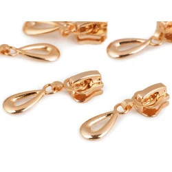 Cursor fermoar injectat, no 5 - Auriu rose (10 Bucăți)