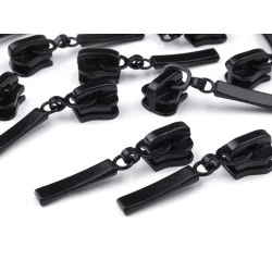 Cursor fermoar injectat, no 5 - Negru (10 Bucăți)