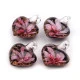 Pandantiv sticlă, model inimioară, 21x21mm - Galben (1 Bucată) Pandantiv sticlă, model inimioară, 21x21mm - Galben (1 Bucată)