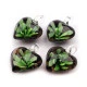 Pandantiv sticlă, model inimioară, 21x21mm - Galben (1 Bucată) Pandantiv sticlă, model inimioară, 21x21mm - Galben (1 Bucată)