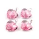 Pandantiv sticlă, model inimioară, 21x21mm - Galben (1 Bucată) Pandantiv sticlă, model inimioară, 21x21mm - Galben (1 Bucată)