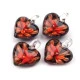Pandantiv sticlă, model inimioară, 21x21mm - Galben (1 Bucată) Pandantiv sticlă, model inimioară, 21x21mm - Galben (1 Bucată)