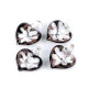 Pandantiv sticlă, model inimioară, 21x21mm - Galben (1 Bucată) Pandantiv sticlă, model inimioară, 21x21mm - Galben (1 Bucată)