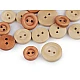 Nasturi lemn, 2 găuri, mărimea 20", 24", 28", 30", 32" - Natural deschis (10 Bucăți)