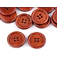 Nasturi lemn, 4 găuri, mărimea 40" - Cireș (50 Bucăți)